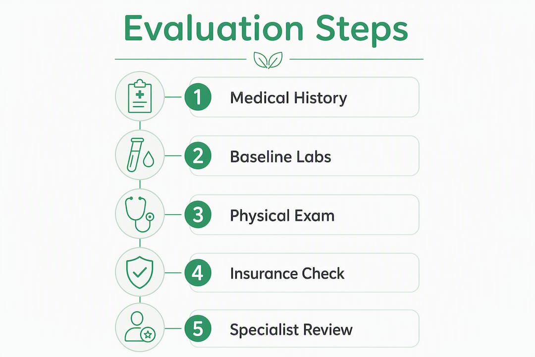 Infographic of eligibility evaluation steps